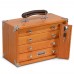 GI-T12 Oak 4-Drawer Mini Portable Chest